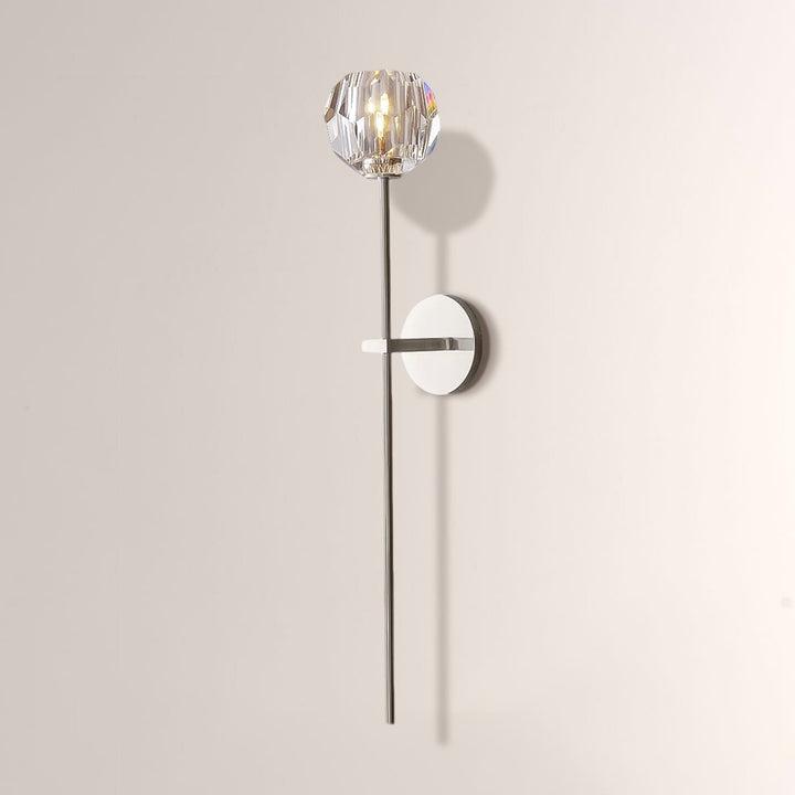 Balle Smoke/Clear Crystal Grand Wall Sconce