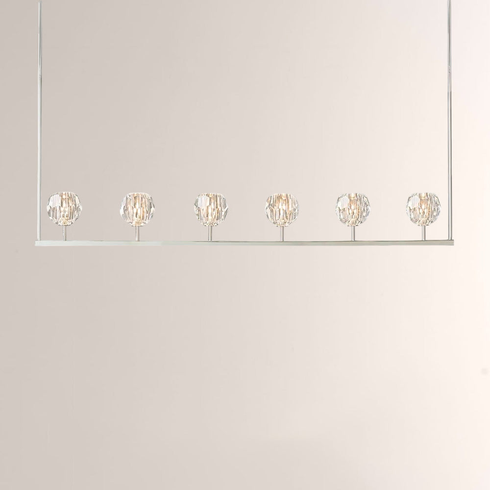 Balle Crystal Linear Chandelier 60"