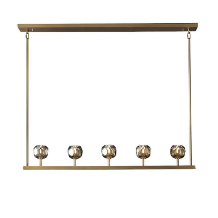 Balle Crystal Linear  Dining Room Chandelier 48"