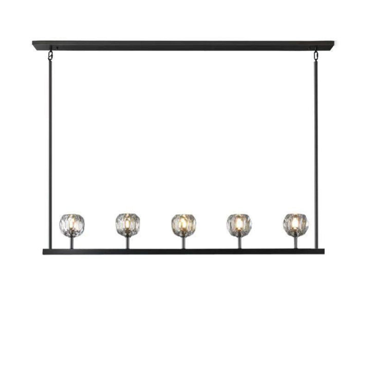 Balle Crystal Linear  Dining Room Chandelier 48"