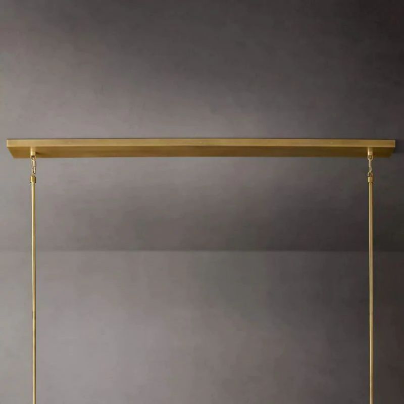 Balle Crystal Linear  Dining Room Chandelier 48"