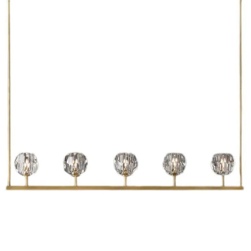 Balle Crystal Linear  Dining Room Chandelier 48"