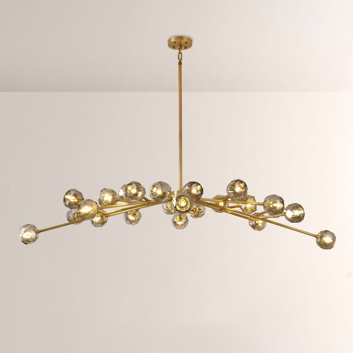 Balle Crystal Oval Chandelier 72"