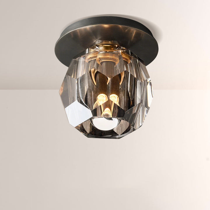 Balle Clear Crystal Petite Flushmount