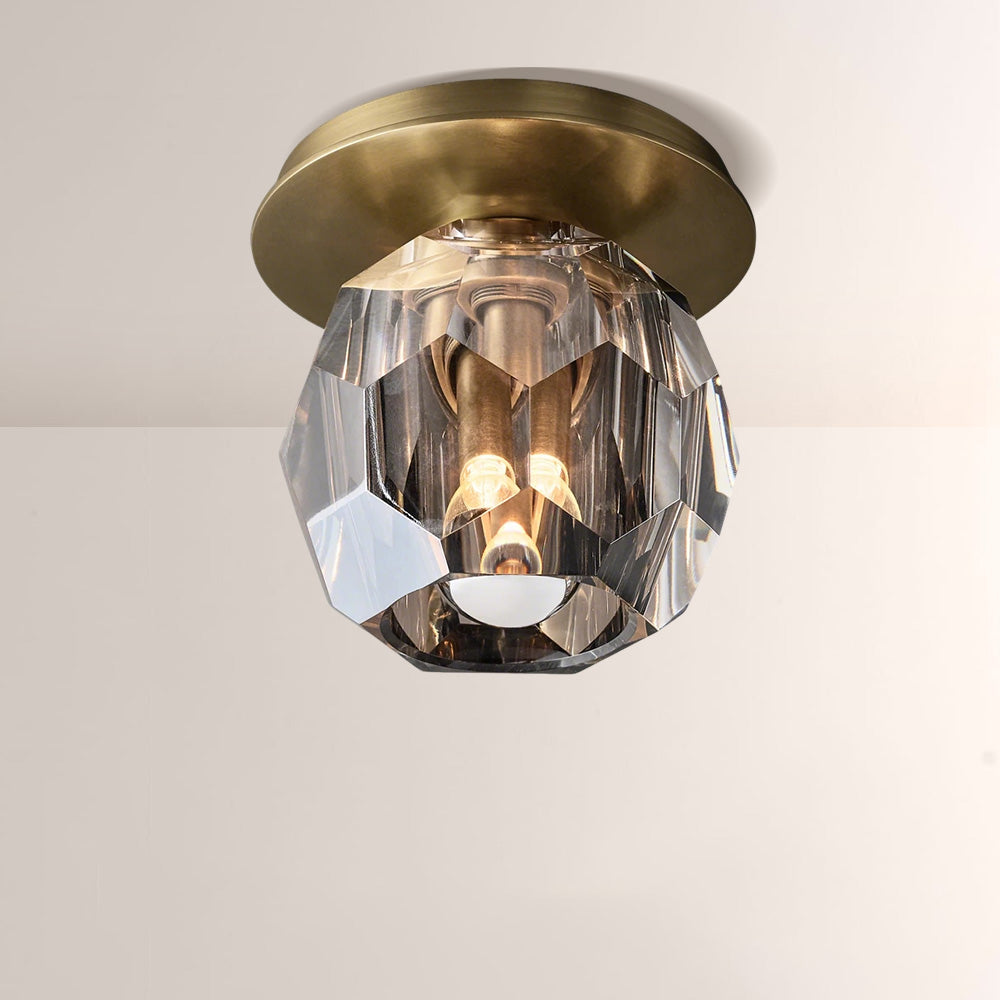 Balle Clear Crystal Petite Flushmount