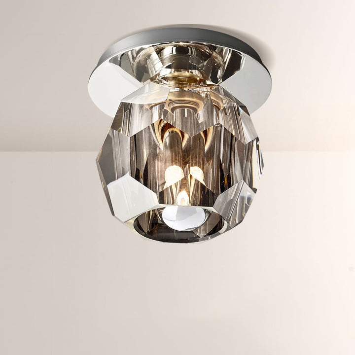 Balle Clear Crystal Petite Flushmount