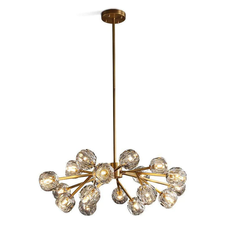 Balle Crystal Round Chandelier 36"