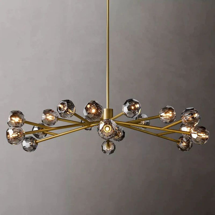 Balle Crystal Round Chandelier 60"