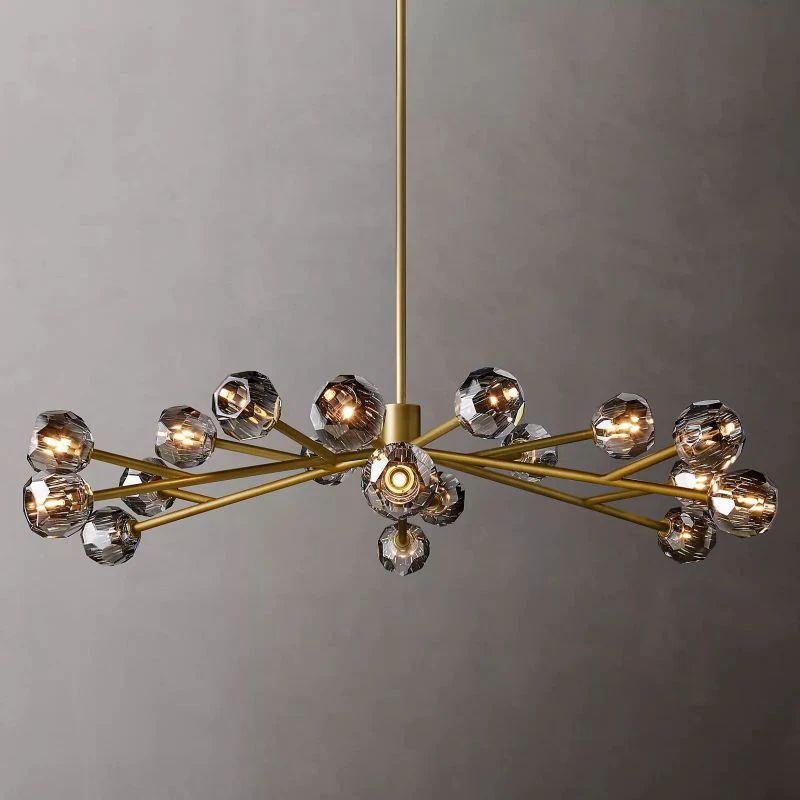 Balle Crystal Round Chandelier 60"