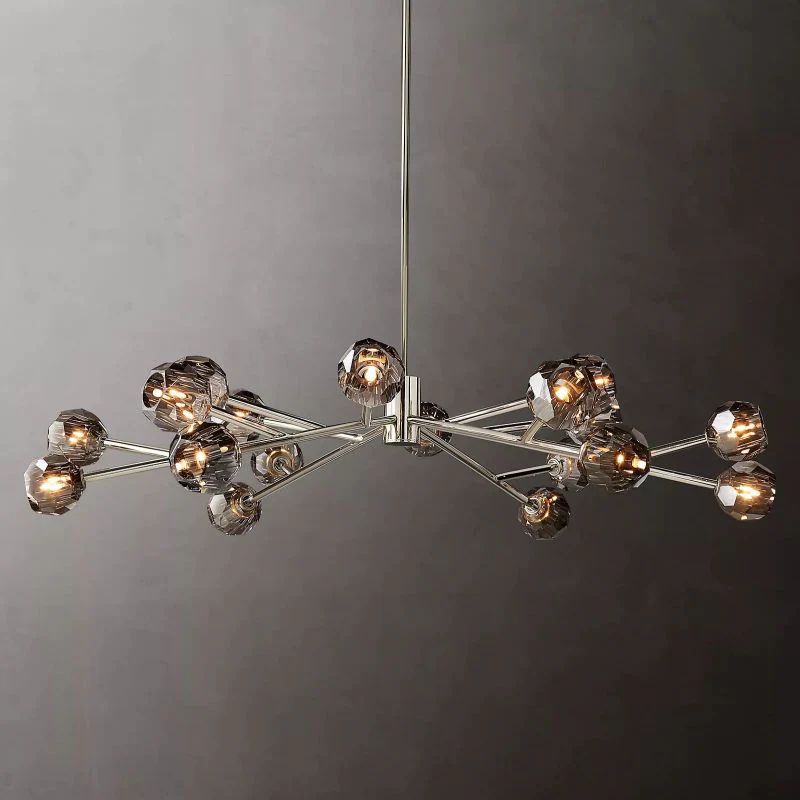 Balle Crystal Round Chandelier 60"