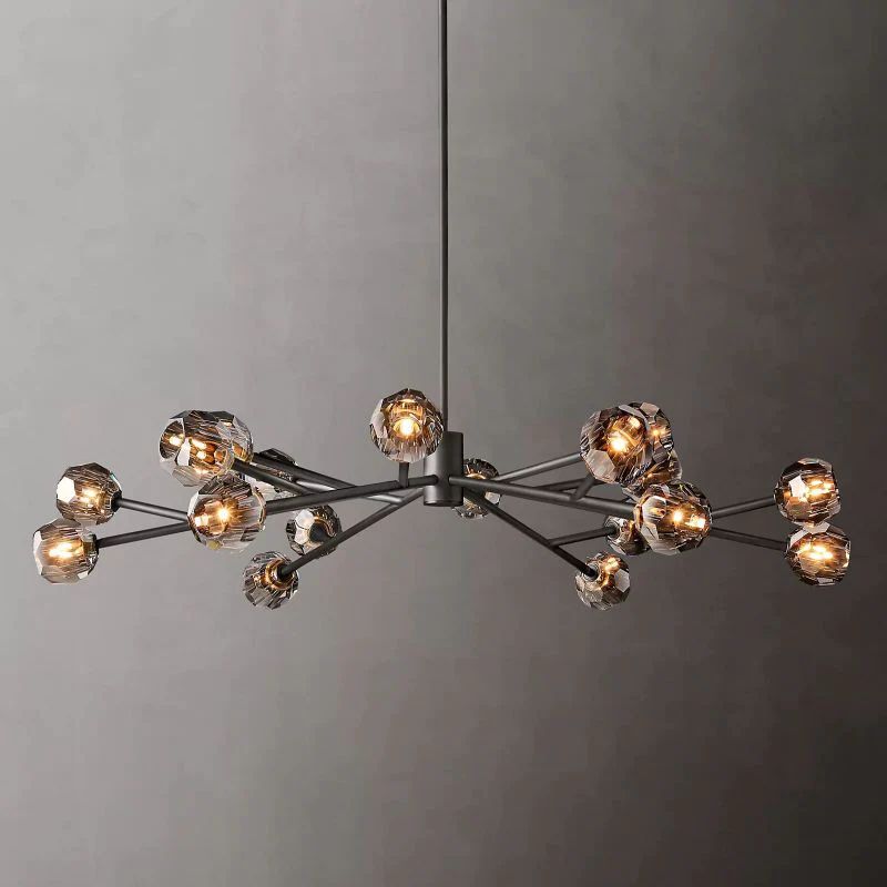Balle Crystal Round Chandelier 60"