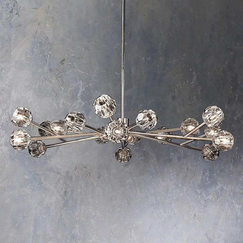 Balle Crystal Round Chandelier 60"