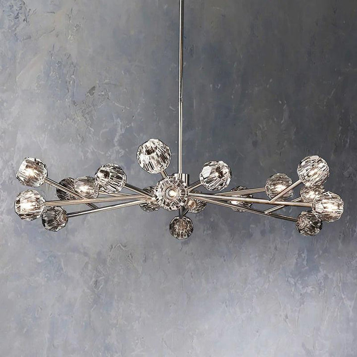 Balle Crystal Round Chandelier 60"