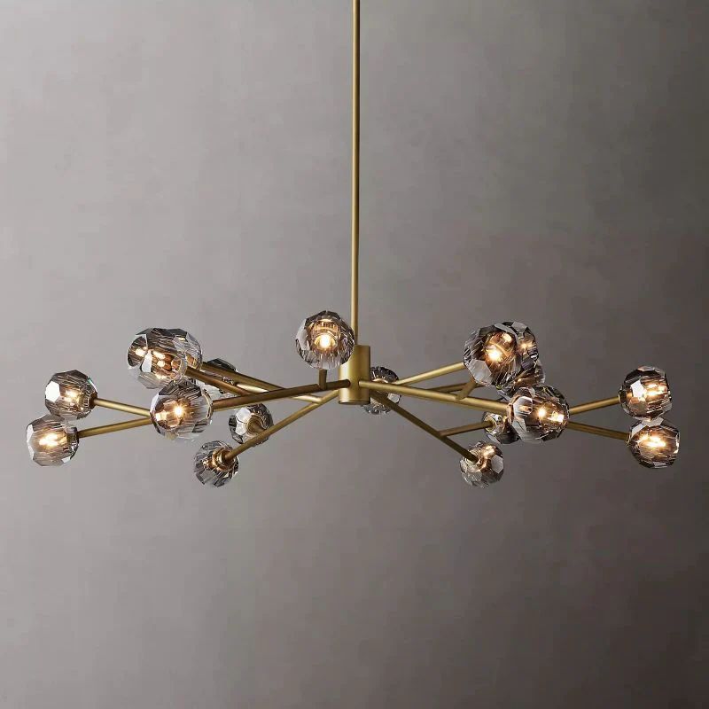 Balle Crystal Round Chandelier 60"