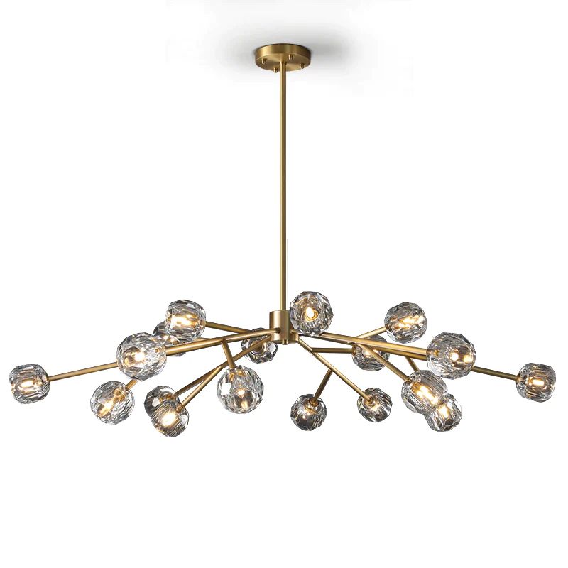 Balle Crystal Round Chandelier 60"