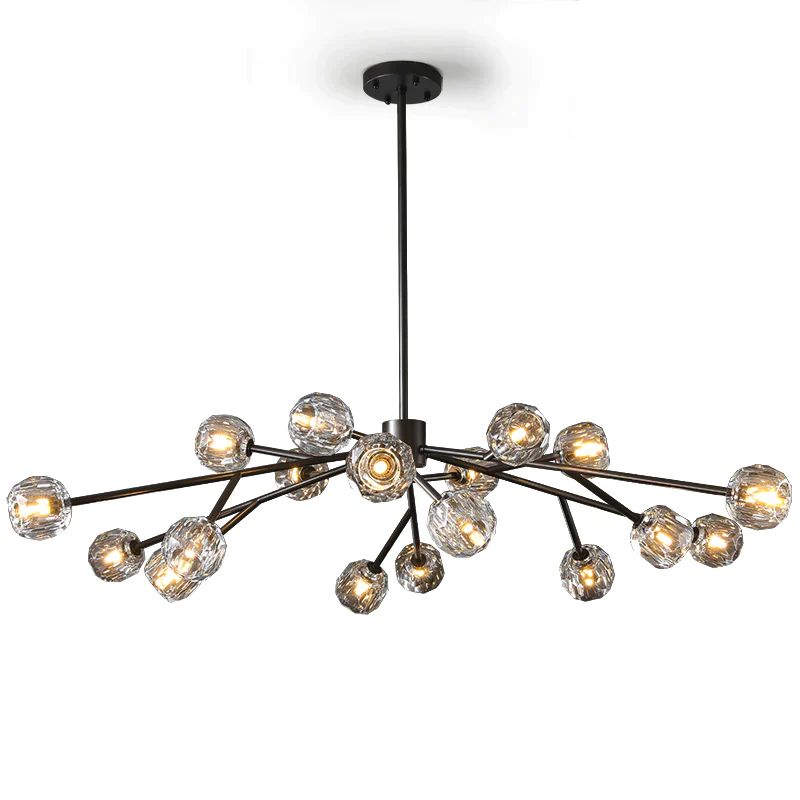 Balle Crystal Round Chandelier 60"
