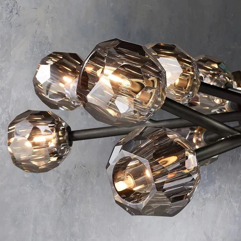 Balle Crystal Round Chandelier D48"