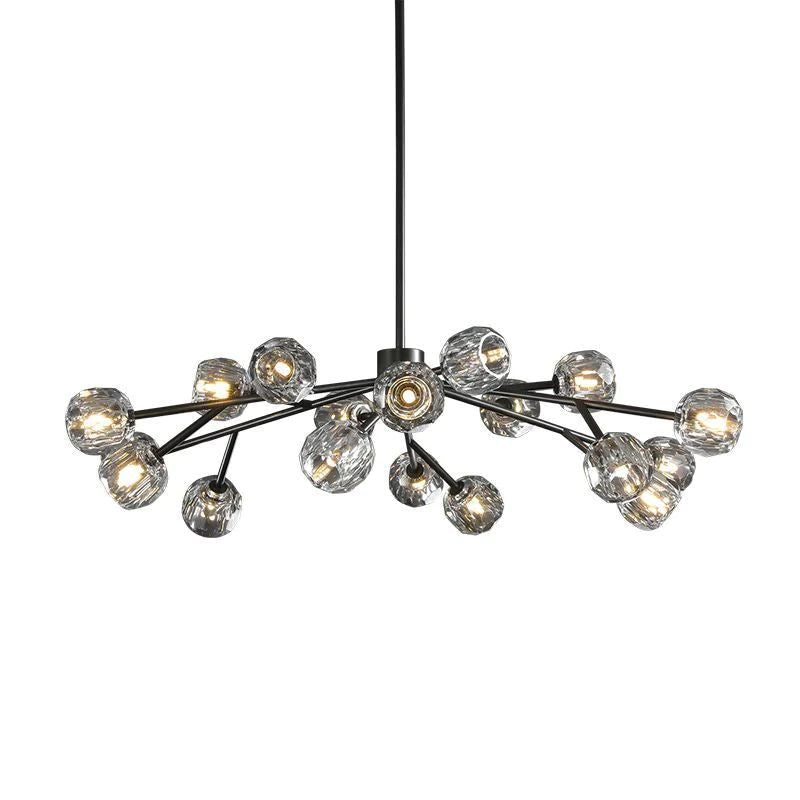 Balle Crystal Round Chandelier D48"