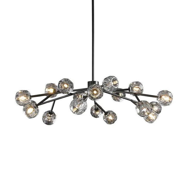 Balle Crystal Round Chandelier D48"