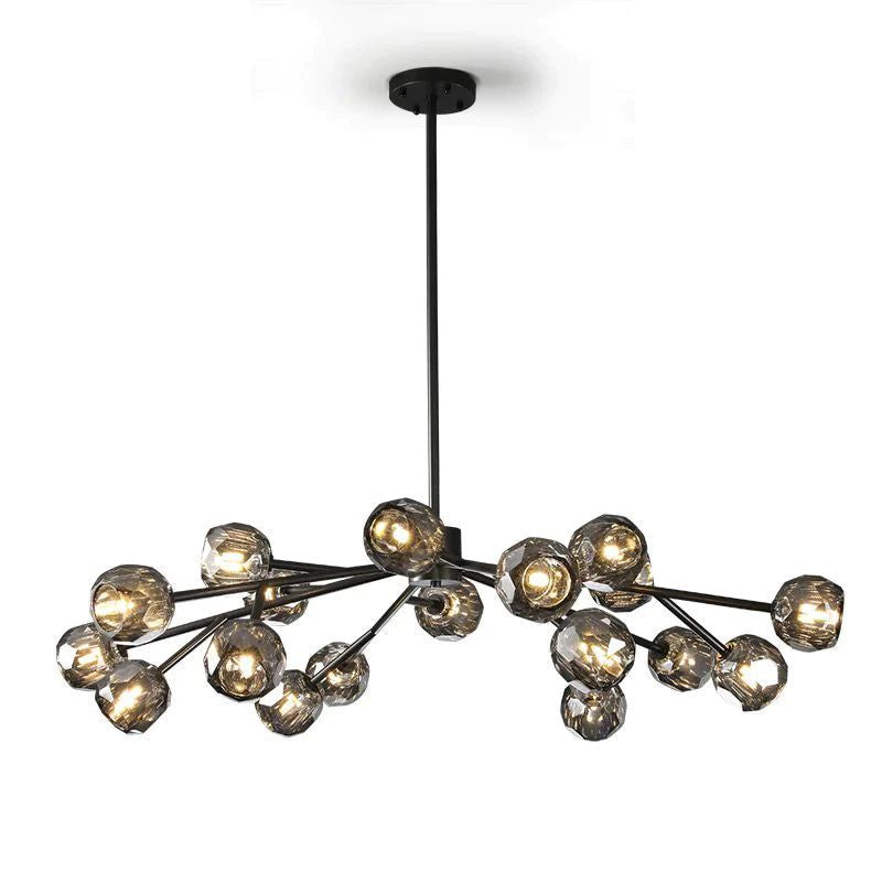 Balle Crystal Round Chandelier D48"