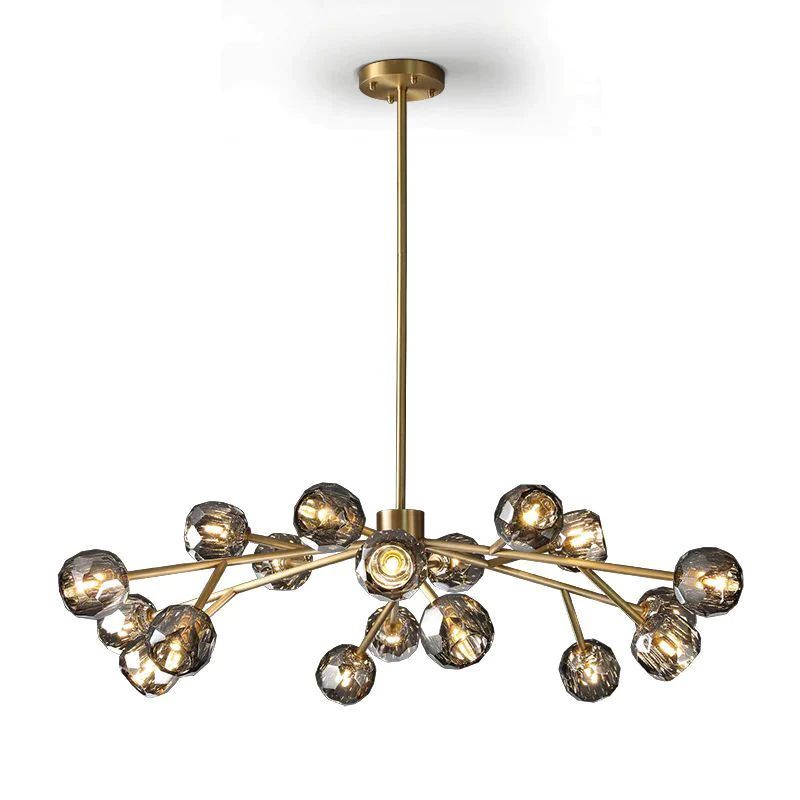 Balle Crystal Round Chandelier D48"