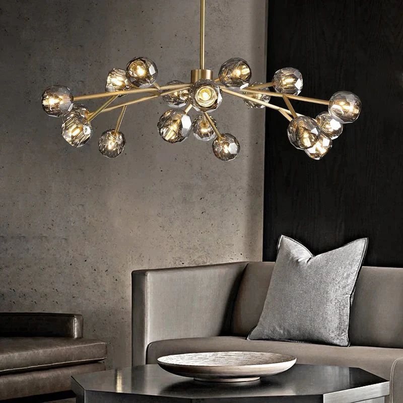 Balle Crystal Round Chandelier D48""