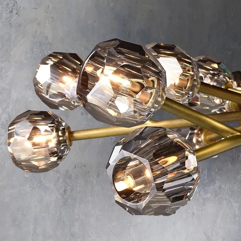 Balle Crystal Round Chandelier D48"