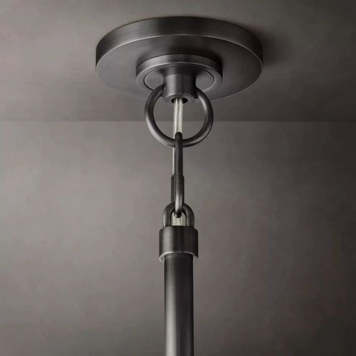 Balle Smoke Crystal Chandelier D24"
