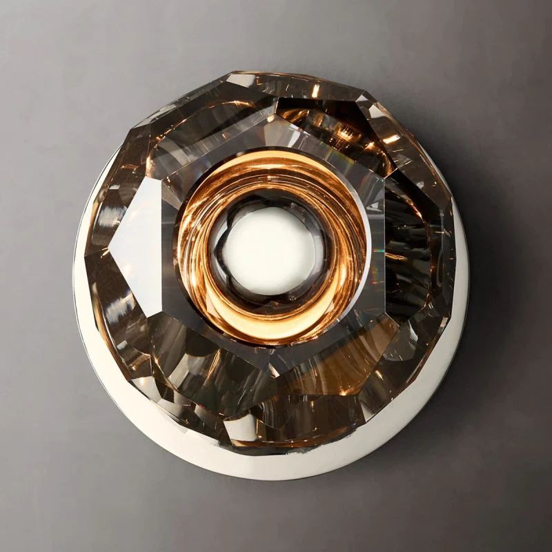 Balle Smoke Crystal Wall Sconce