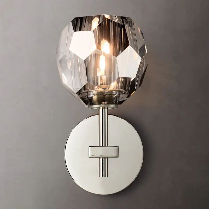 Balle Smoke Glass Sconce