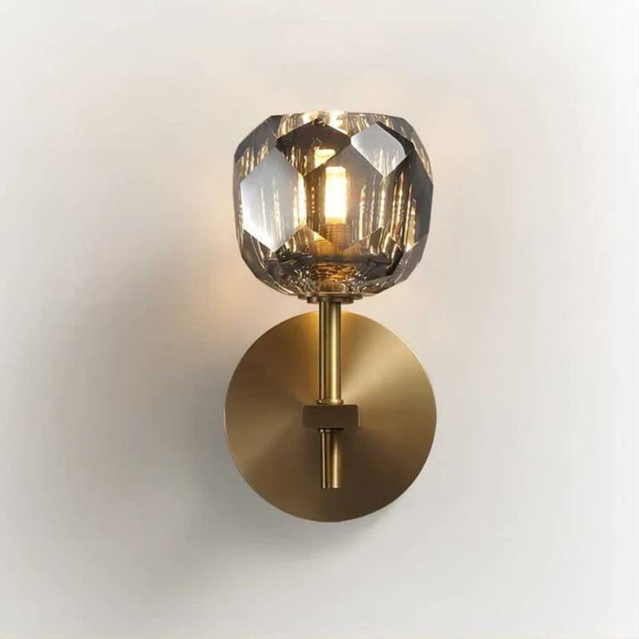 Balle Smoke Glass Sconce