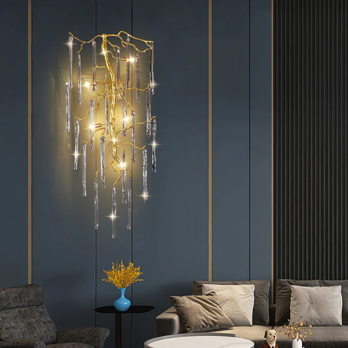 Beathe Light Luxury Crystal Branch Wall Sconce