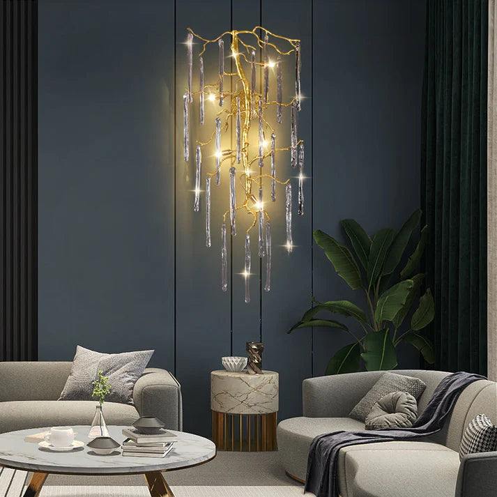 Beathe Light Luxury Crystal Branch Wall Sconce