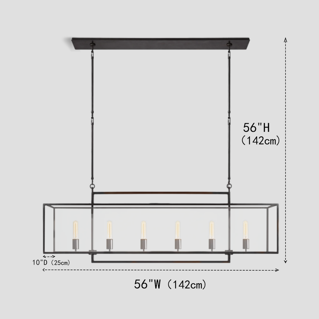 Bekel Linear Glass Chandelier