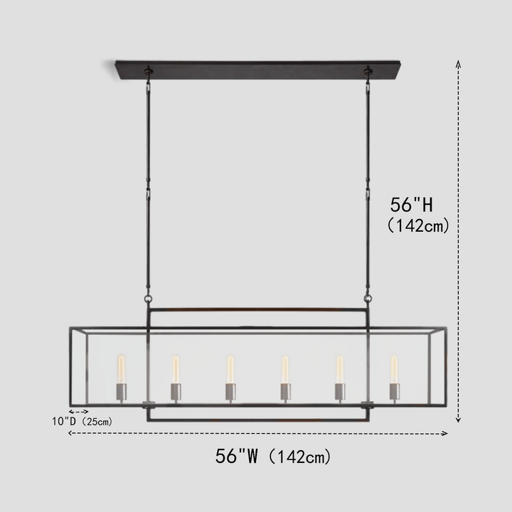 Bekel Linear Glass Chandelier