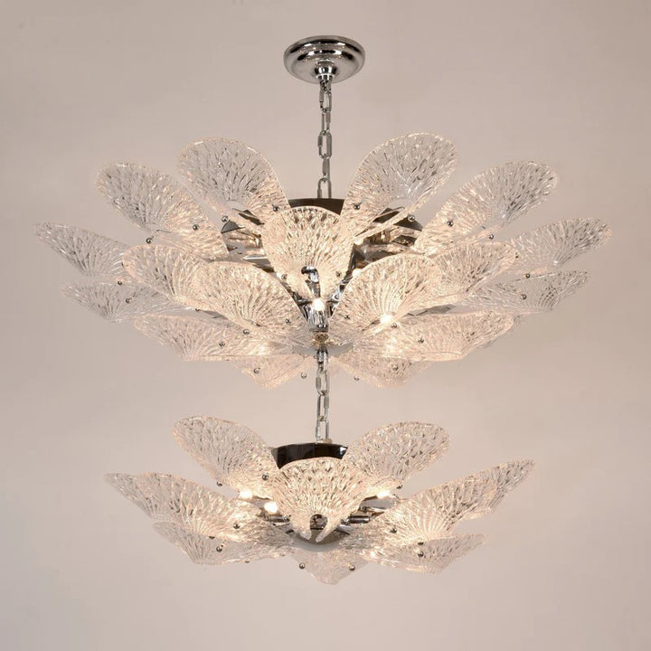 Bella 2-Tier Glass Flower Chandelier