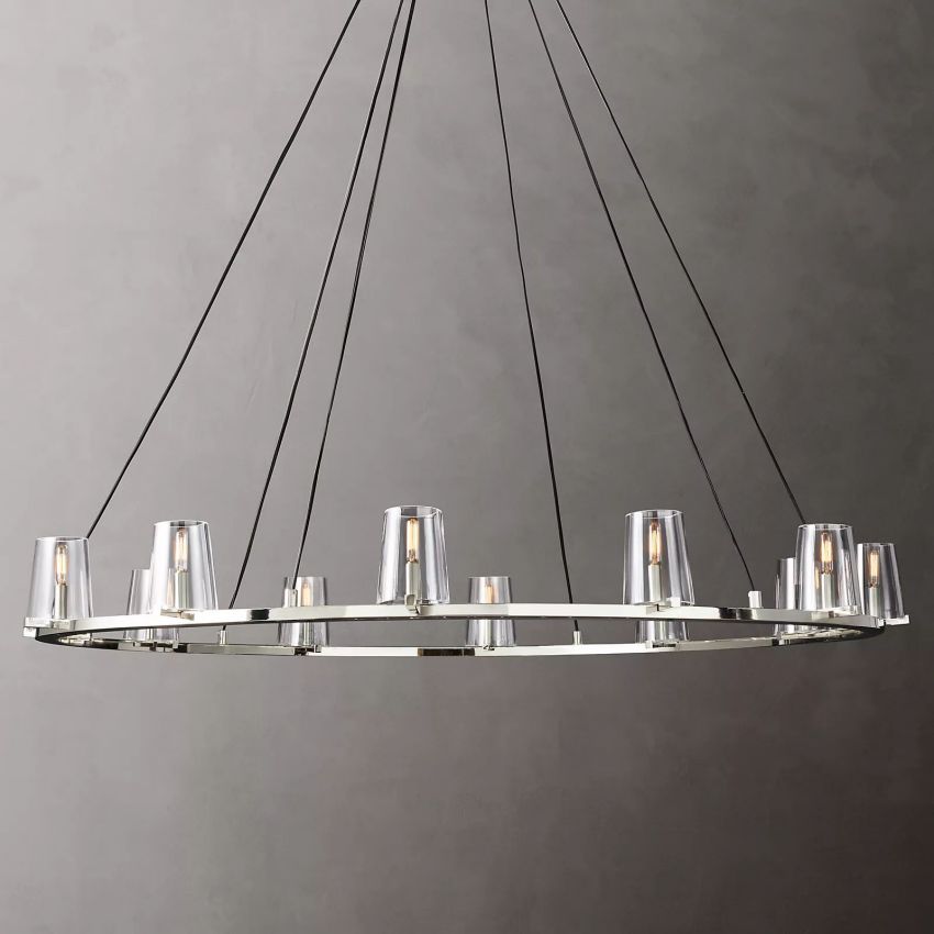 Briesha Series Round Glass Round Chandelier