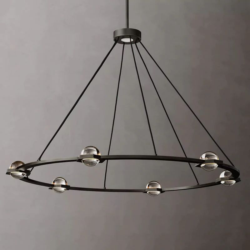 Braelynn Round Chandelier 48" For Living Room