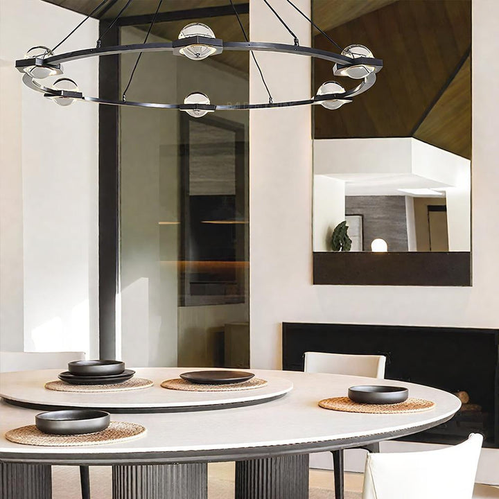 Braelynn Crystal Ball Round Chandelier 60"