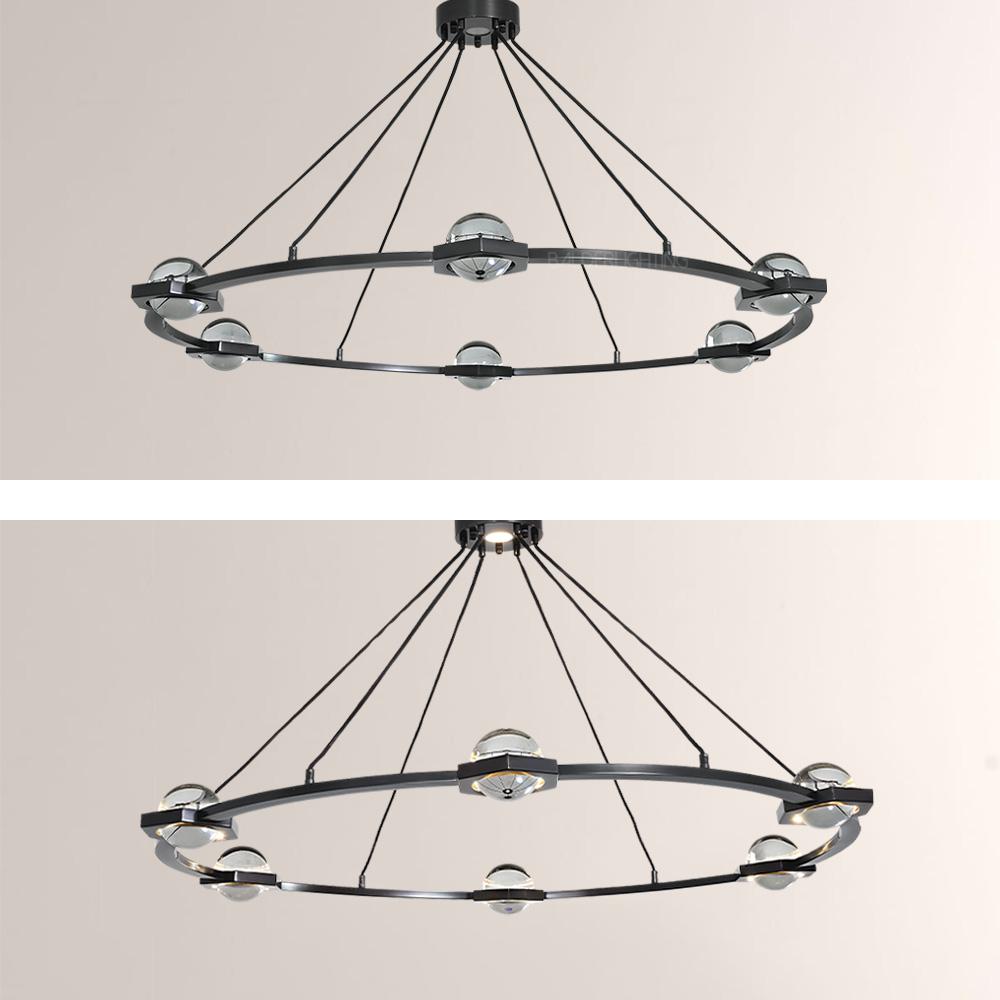 Braelynn Crystal Ball Round Chandelier 60"