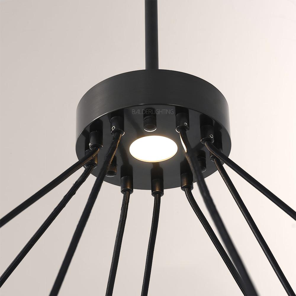 Braelynn Crystal Ball Two-Tier Round Chandelier 60"