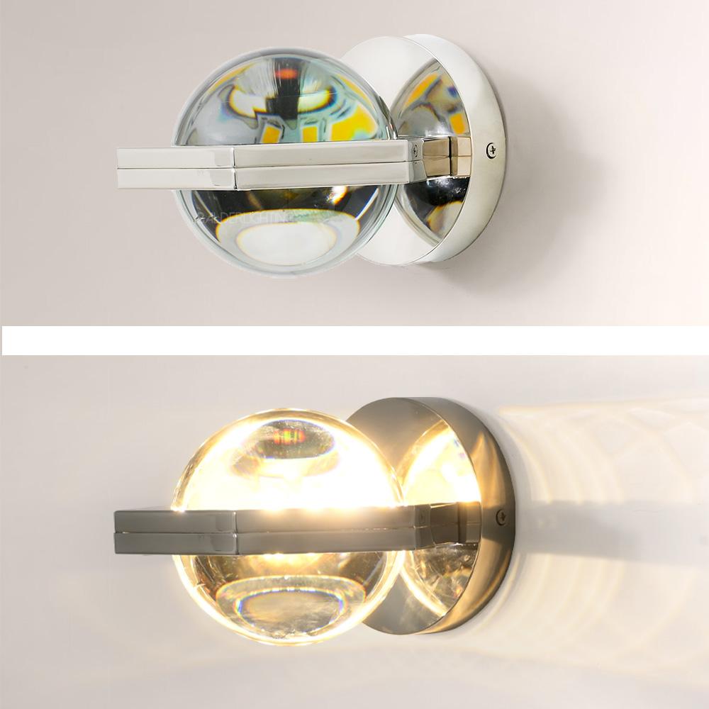 Braelynn Crystal Ball Sconce