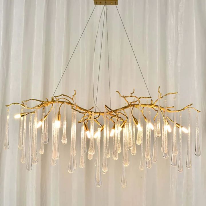 Branch Aqua Makrama Chandeliers