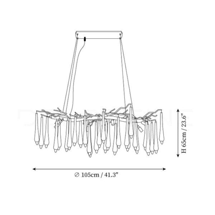 Branch Aqua Makrama Chandeliers
