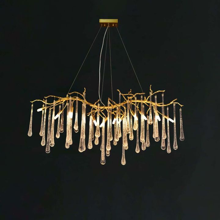 Branch Aqua Makrama Chandeliers