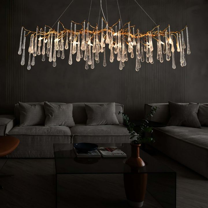 Branch Aqua Makrama Chandeliers