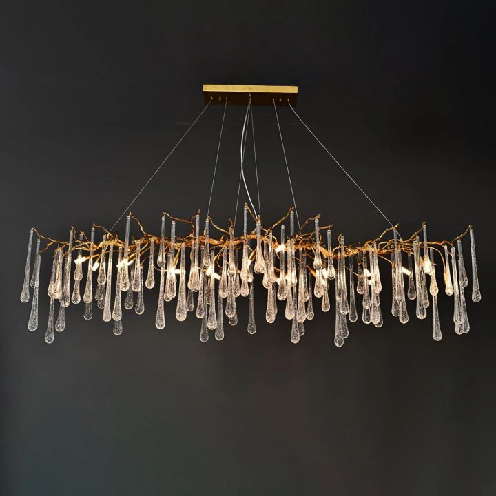 Branch Aqua Makrama Chandeliers