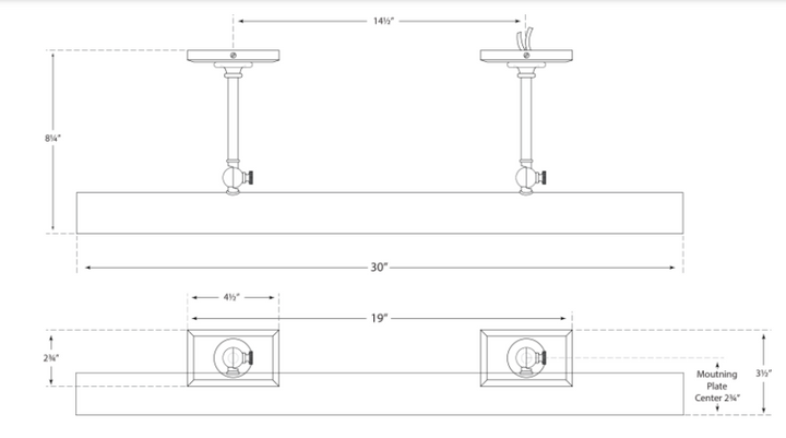 Brenndan Double Plug-In Hardwired Picture Light
