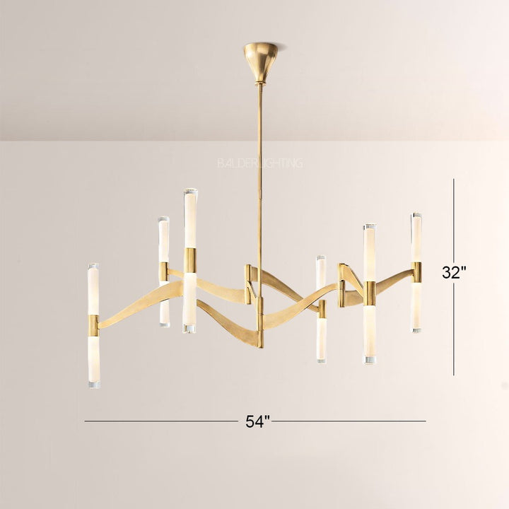 Brevio Glass Chandelier