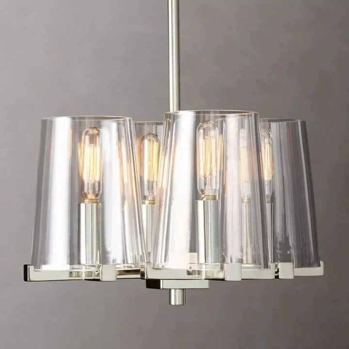 Briesha Glass 4-Lights Pendant